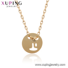 44937 Xuping collar de mujer de moda estilo 18k chapado en oro